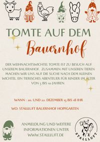 Weihnachtsprogramm Stallluft